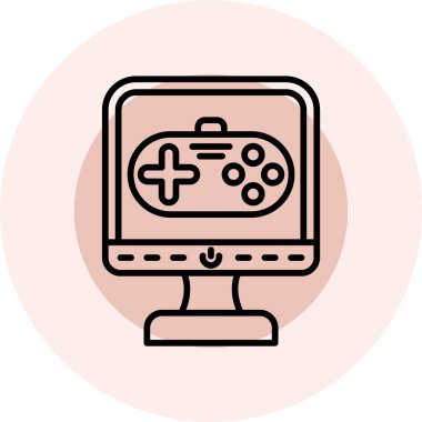 oyun simgesi vektör çizimi