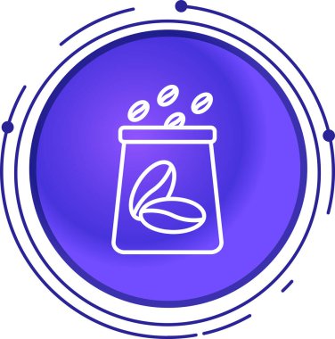 Beyaz arkaplanda izole edilmiş belirli bir bitki simgesinde tohum konservesi. Renkli taslak konsepti. vektör