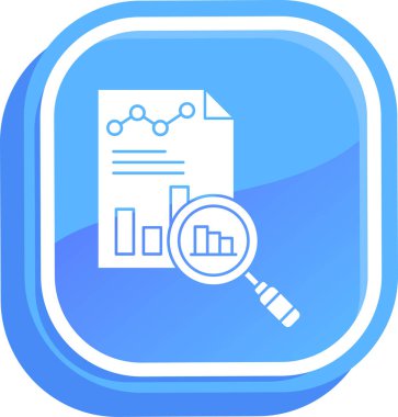 Analizler. Web simgesi basit illüstrasyon