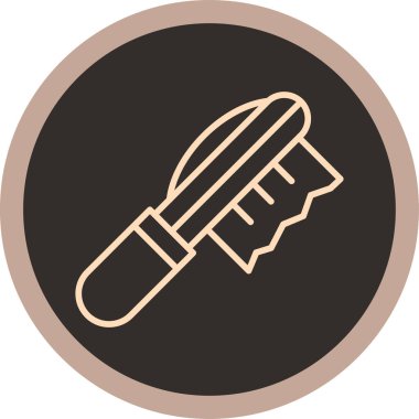 Fırça simgesi vektör illüstrasyonu