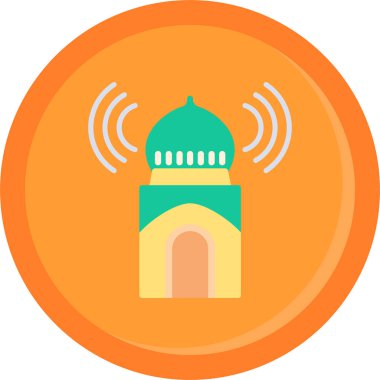 Cami. Web simgesi basit illüstrasyon