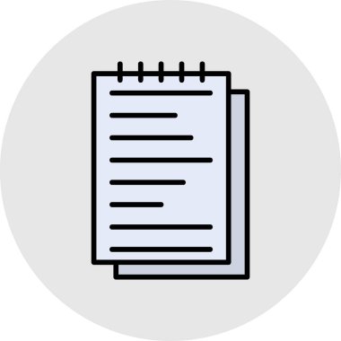 kağıt simgesi, vektör illüstrasyonu basit tasarım