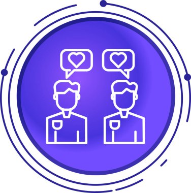 İş. Web simgesi basit illüstrasyon