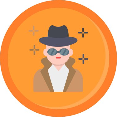 avatar. Web simgesi basit illüstrasyon