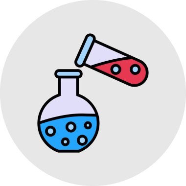 Sıvı içeren bir mataranın vektör simgesi