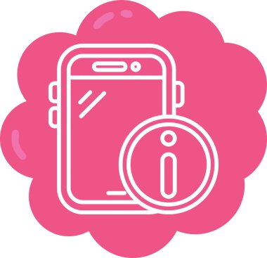 - Telefon. Web simgesi basit illüstrasyon