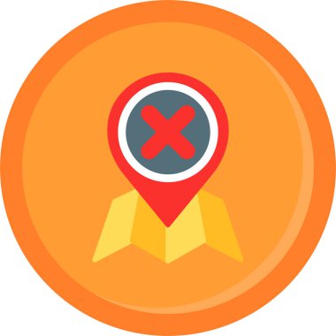 Vektör simge renkli konumu PIN