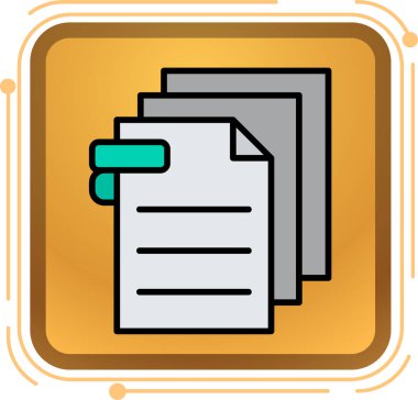 vektör dizin simgesi, basit vektör illüstrasyonu