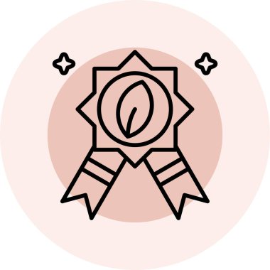 Madalya. Web simgesi basit illüstrasyon