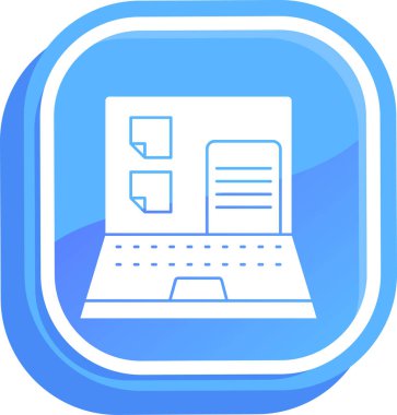 dizüstü bilgisayar. Basit resimleme