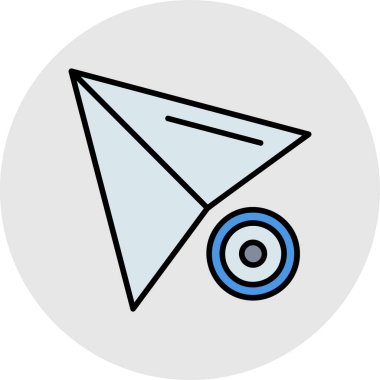 Ok. Web simgesi basit illüstrasyon