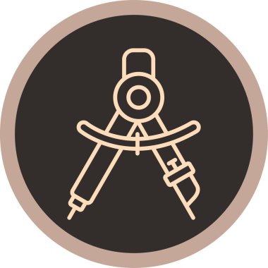 Gördüm. Web simgesi basit illüstrasyon