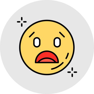 emoji simgesi vektör illüstrasyonu