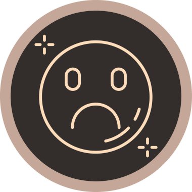 Şirin bir çizgi film simgesinin vektör çizimi