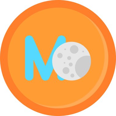 Ay. Web simgesi basit illüstrasyon