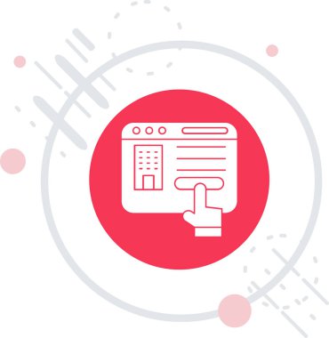 Bir belge simgesinin vektör illüstrasyonu