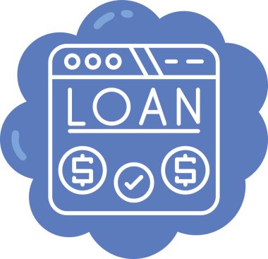 Banka. Web simgesi basit illüstrasyon