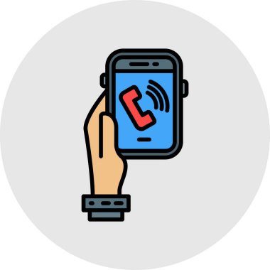 Çağrı merkezi ikon vektör illüstrasyonu