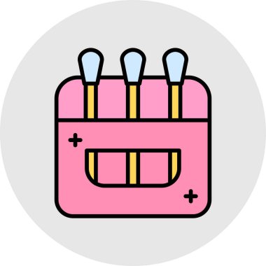 fırça simgesi, vektör illüstrasyonu