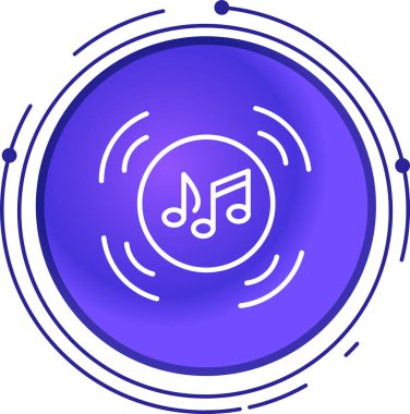 vektör müzik Not simgesi