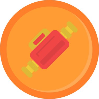 Araba aküsü. Web simgesi basit illüstrasyon