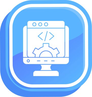 Web tasarım ikonu vektör illüstrasyonu