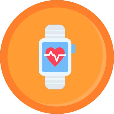 Akıllı saat. Web simgesi tasarımı illüstrasyonu