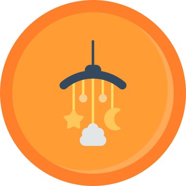 Ay. Web simgesi basit illüstrasyon