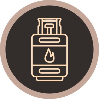 Yağ varili simgesi modayla izole edilmiş arkaplan