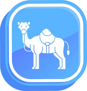 hayvan deve vektör simgesi