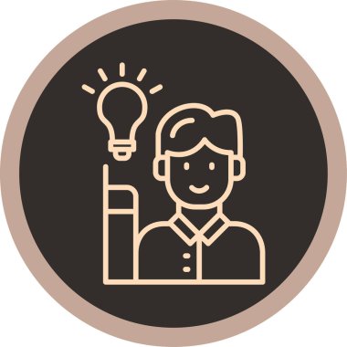 ampul simgesi vektör illüstrasyonu