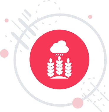 Buğday tarlası renk vektör illüstrasyonu