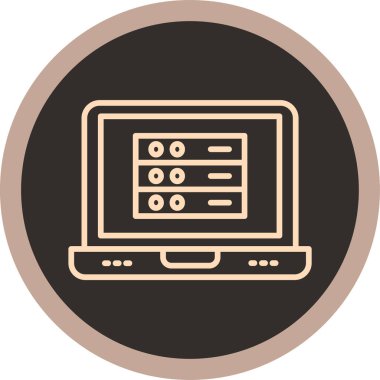 Modern bilgisayar simgesinin vektör illüstrasyonu