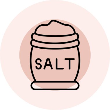 Tuz modern simge vektör illüstrasyonu