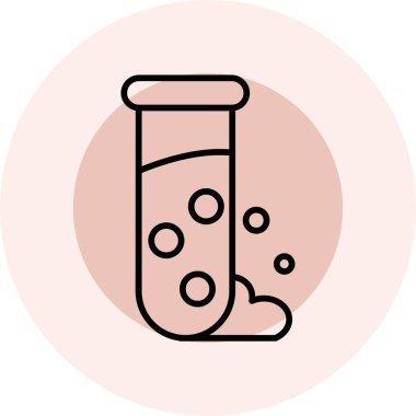 test tübü ikon vektör çizimi