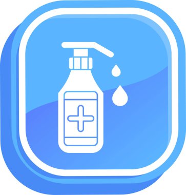 Şişe. Web simgesi vektör illüstrasyonu