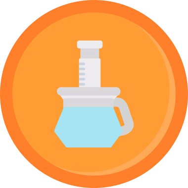 Matara bilim ikonu düz stil.