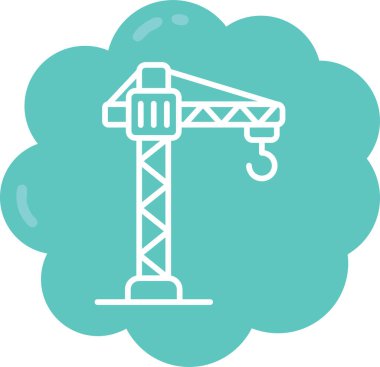 Modern yapı simgesinin vektör illüstrasyonu