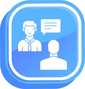 Müşteri servisi. Basit resimleme