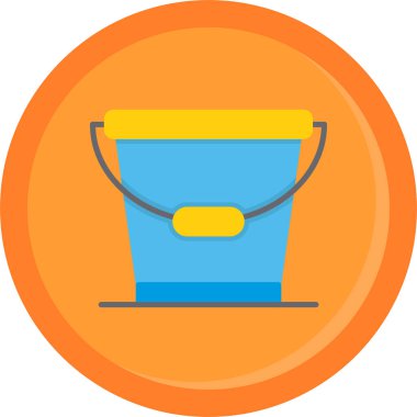 Kova. Web simgesi basit illüstrasyon