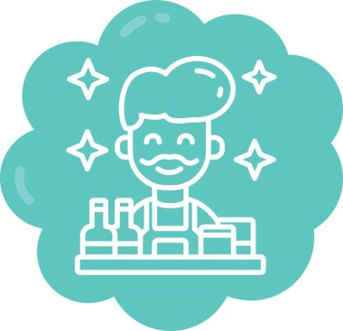 Fabrika simgesi vektör illüstrasyonu