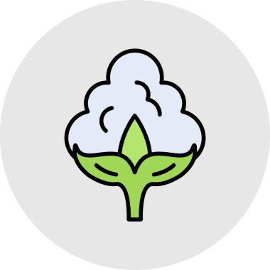 Çiçek simgesinin vektör illüstrasyonu