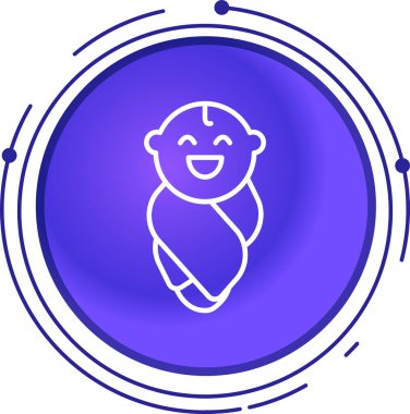 bebek web vektör illüstrasyonu