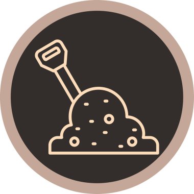 Küreğin vektör illüstrasyonu