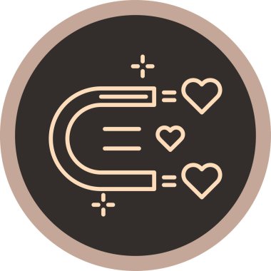 kalp ağı simgesi basit illüstrasyon