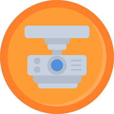 Kamera. Web simgesi basit illüstrasyon