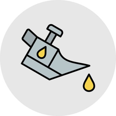 Su musluğu simgesinin vektör illüstrasyonu