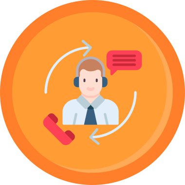 Müşteri servisi. Basit resimleme