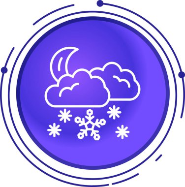 Yumuşak mavi arka planda izole edilmiş, modaya uygun düz stil kar simgesi. Ağ dizaynınız için kış sembolü, logo. vektör illüstrasyonu.