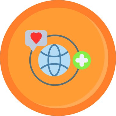 Bir kalp simgesinin vektör illüstrasyonu